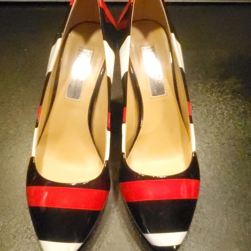 INC International Concepts Heels RBW Stripes Size 6 #031626b